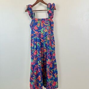 J. Crew Tropical Floral Resort Dress 100% Cotton